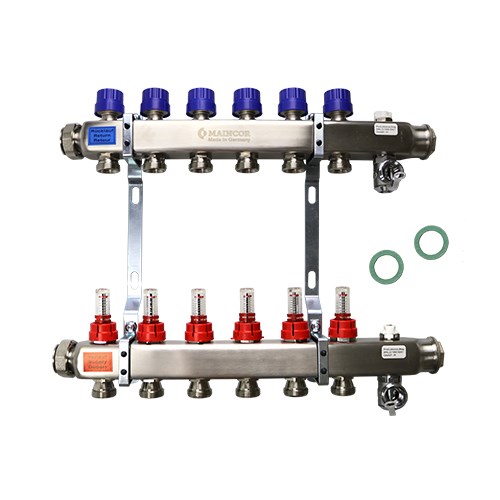 Fordeler, 9 kurser, rustfritt stål, m/flowmeter